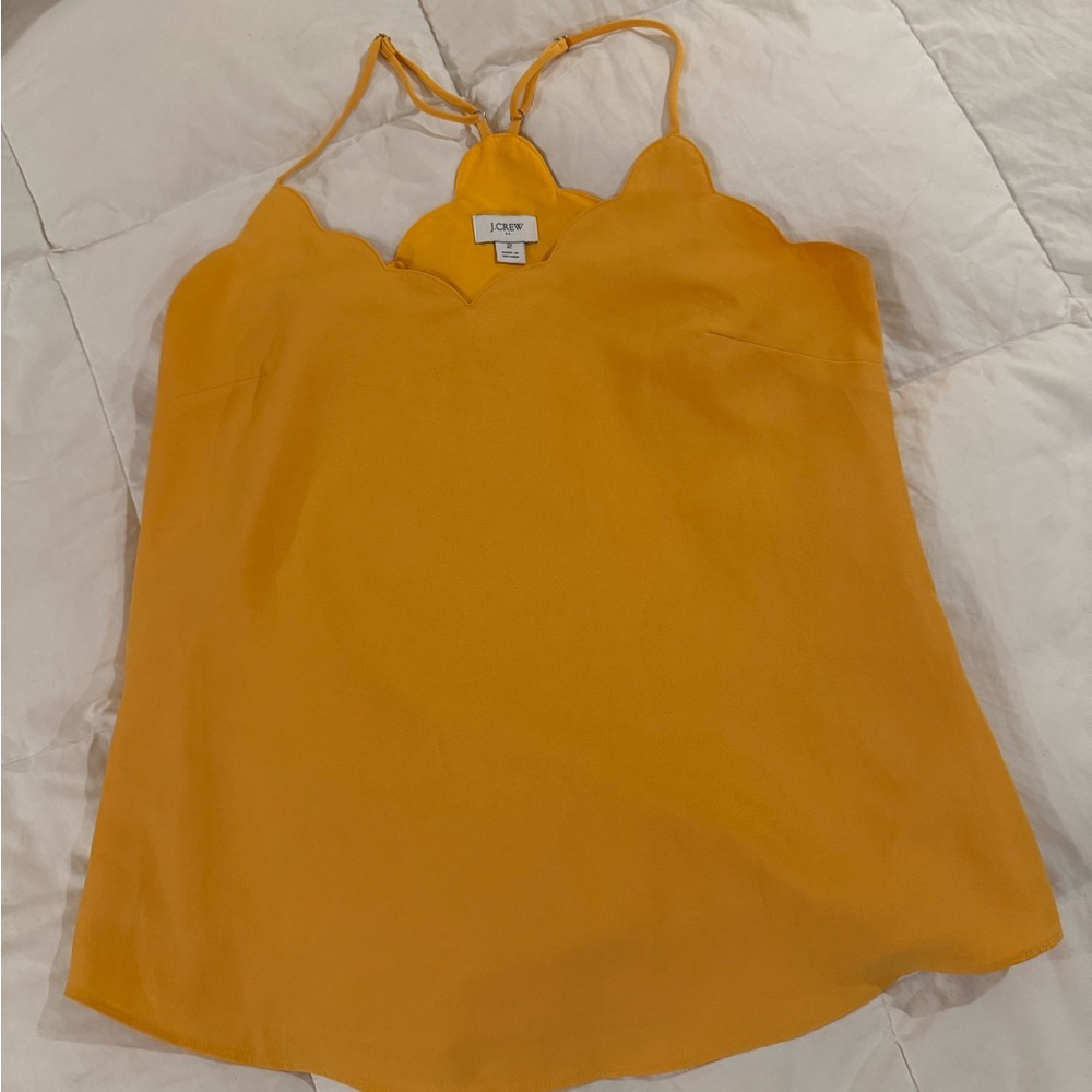 J. Crew Orange Fitted Sleeveless Camisole